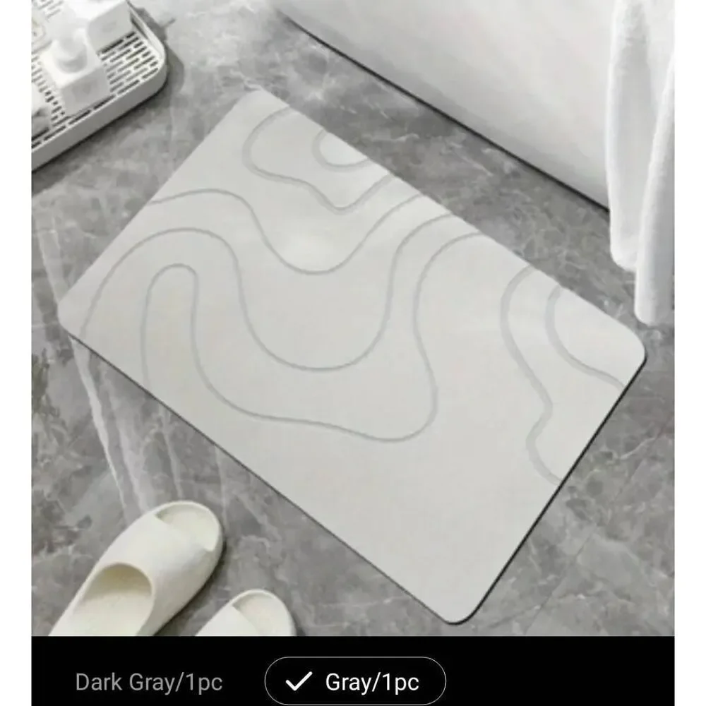 Stone Quick dry diatomaceous earth nonslip bath mat